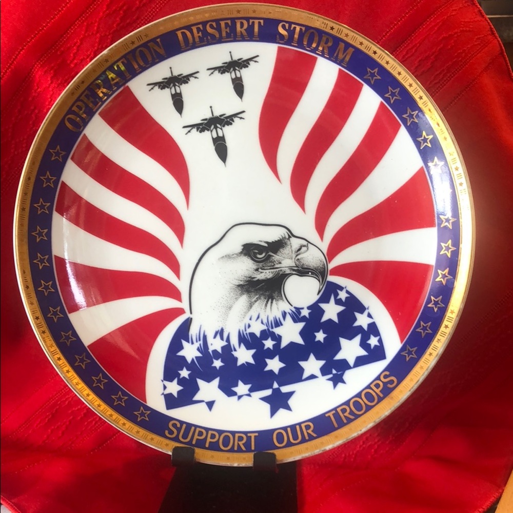 Operation Desert Storm Patriotic Plate